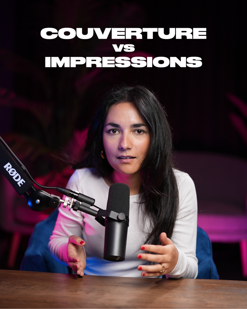 C'est quoi la différence entre couverture et impression en pub facebook?